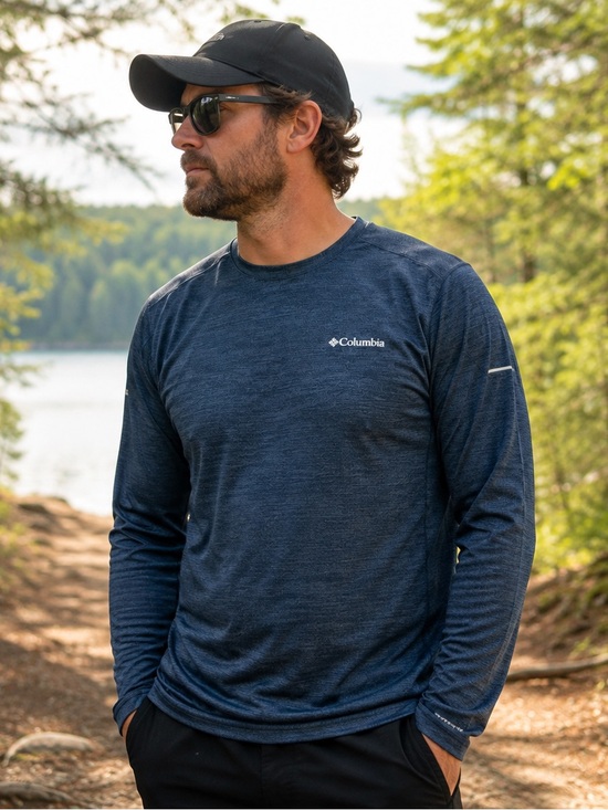 Columbia Other - Columbia Omni-Freeze Men’s M Long Sleeve Performance Shirt Blue Running Outdoor